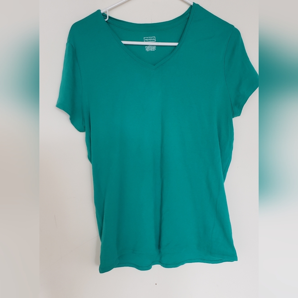 Merona turquoise top 16w